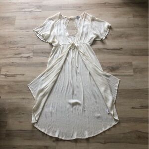 Almost Famous Cream Swim Coverup